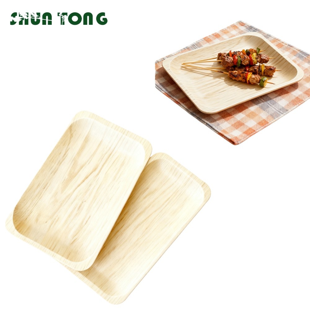 Customized Disposable Wooden Plates Wholesale Trade